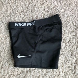 Black nike pro shorts